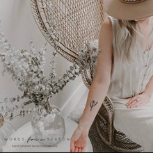 Load image into Gallery viewer, Words for a Season Temp Tattoo - POPPY BOUQUET