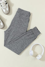 Load image into Gallery viewer, LILLY- Gray Drawstring Waist Pocketed Joggers
