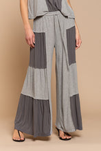 Load image into Gallery viewer, Ribbed Contrast Wide Leg Pants- POL
