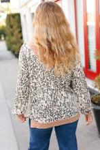 Load image into Gallery viewer, Go All Out Cream Animal Print Paisley Print V Neck Top