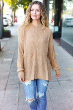 Load image into Gallery viewer, Classy Chic Taupe Mock Neck Chest Pocket Knit Sweater