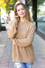 Load image into Gallery viewer, Classy Chic Taupe Mock Neck Chest Pocket Knit Sweater