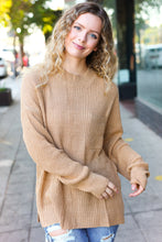 Load image into Gallery viewer, Classy Chic Taupe Mock Neck Chest Pocket Knit Sweater