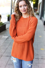 Load image into Gallery viewer, Pumpkin Spice Mock Neck Chest Pocket Knit Sweater