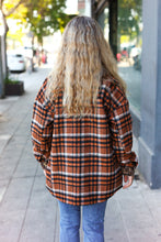 Load image into Gallery viewer, Put Together Rust Plaid & Animal Print Button Down Jacket