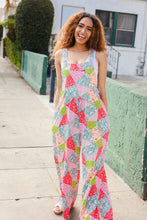 Load image into Gallery viewer, Stand Out Multicolor Boho Patchwork Wide Leg Overall Jumpsuit