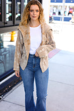 Load image into Gallery viewer, Autumn Vibes Taupe Textured Cable Knit Collared Cardigan