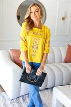 Load image into Gallery viewer, Black Fold Over Gold O-Ring Faux Leather Clutch