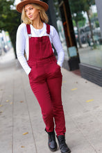 Load image into Gallery viewer, Scarlet High Waist Denim Double Cuff Overalls