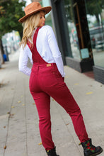Load image into Gallery viewer, Scarlet High Waist Denim Double Cuff Overalls