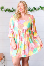 Load image into Gallery viewer, Multicolor Floral Patchwork Fit and Flare Dress