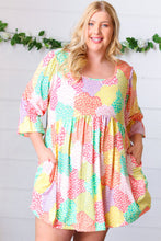Load image into Gallery viewer, Multicolor Floral Patchwork Fit and Flare Dress