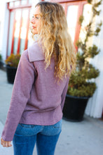 Load image into Gallery viewer, Tried And True Mauve Cowl Neck Button Detail Sweater