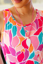 Load image into Gallery viewer, Pink Rope Iridescent Shell Feather Necklace