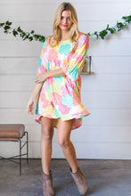 Load image into Gallery viewer, Multicolor Floral Patchwork Fit and Flare Dress