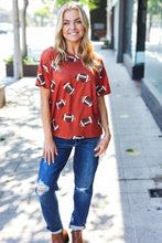 Load image into Gallery viewer, Game Day Auburn Football Print Knit Top