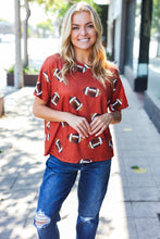 Load image into Gallery viewer, Game Day Auburn Football Print Knit Top