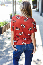 Load image into Gallery viewer, Game Day Auburn Football Print Knit Top
