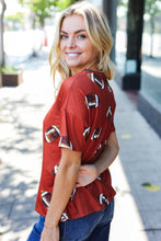 Load image into Gallery viewer, Game Day Auburn Football Print Knit Top