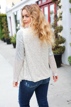 Load image into Gallery viewer, Be Your Own Star Silver Sequin Open Blazer