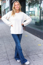 Load image into Gallery viewer, Classic Elegance Ivory Fuzzy Soft Knit Sweater