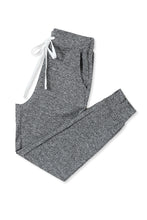 Load image into Gallery viewer, LILLY- Gray Drawstring Waist Pocketed Joggers