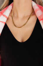 Load image into Gallery viewer, Waterproof, No Tarnish, Chain Reaction Gold Plated Choker