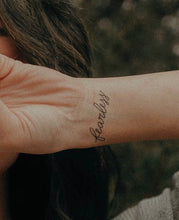 Load image into Gallery viewer, Words for a Season Temp Tattoo - "FIERCE"