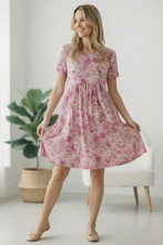 Load image into Gallery viewer, In the Sunshine Fuchsia Babydoll Dress