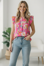 Load image into Gallery viewer, In a Tropical Daydream Pink Blouse