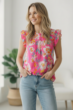 Load image into Gallery viewer, In a Tropical Daydream Pink Blouse