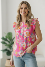 Load image into Gallery viewer, In a Tropical Daydream Pink Blouse