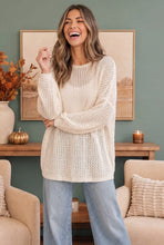 Load image into Gallery viewer, Coastal Breeze Open Knit Sweater