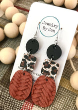 Load image into Gallery viewer, THE EMMA'S- Black, Leopard & Rust- JEWELRY BY JEN