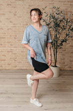 Load image into Gallery viewer, Earthy Chic Mineral Wash Mini Dress in Denim- VERY J
