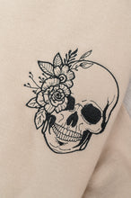 Load image into Gallery viewer, PREORDER: Embroidered Floral Skull Sweatshirt