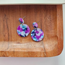 Load image into Gallery viewer, Spiffy & Splendid-Addy Earrings - Purple Party