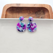 Load image into Gallery viewer, Spiffy & Splendid-Addy Earrings - Purple Party