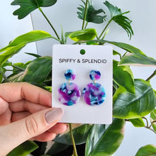 Load image into Gallery viewer, Spiffy & Splendid-Addy Earrings - Purple Party