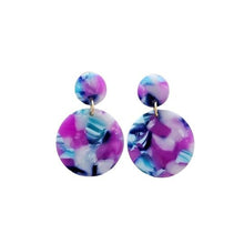 Load image into Gallery viewer, Spiffy & Splendid-Addy Earrings - Purple Party