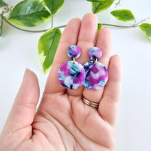 Load image into Gallery viewer, Spiffy & Splendid-Addy Earrings - Purple Party