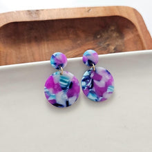 Load image into Gallery viewer, Spiffy & Splendid-Addy Earrings - Purple Party