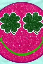 Load image into Gallery viewer, Smile St Patricks Day Glitter Graphic T Shirts