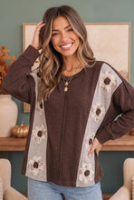 Load image into Gallery viewer, Darling Daisies Long Sleeve in Brown