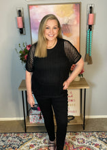 Load image into Gallery viewer, Coastal Dreams Fishnet Top in Black (Reg & Curvy)
