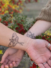 Load image into Gallery viewer, Nature Tats Temp Tattoo- LUNA MOTH