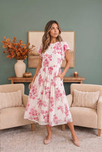 Load image into Gallery viewer, Daytime Romance Floral Midi Dress