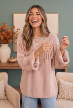 Load image into Gallery viewer, Fringe Forward Cozy Knit Sweater