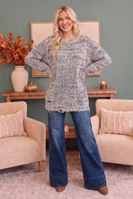 Load image into Gallery viewer, Cozy Days Distressed Marled Knit Sweater