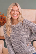 Load image into Gallery viewer, Cozy Days Distressed Marled Knit Sweater